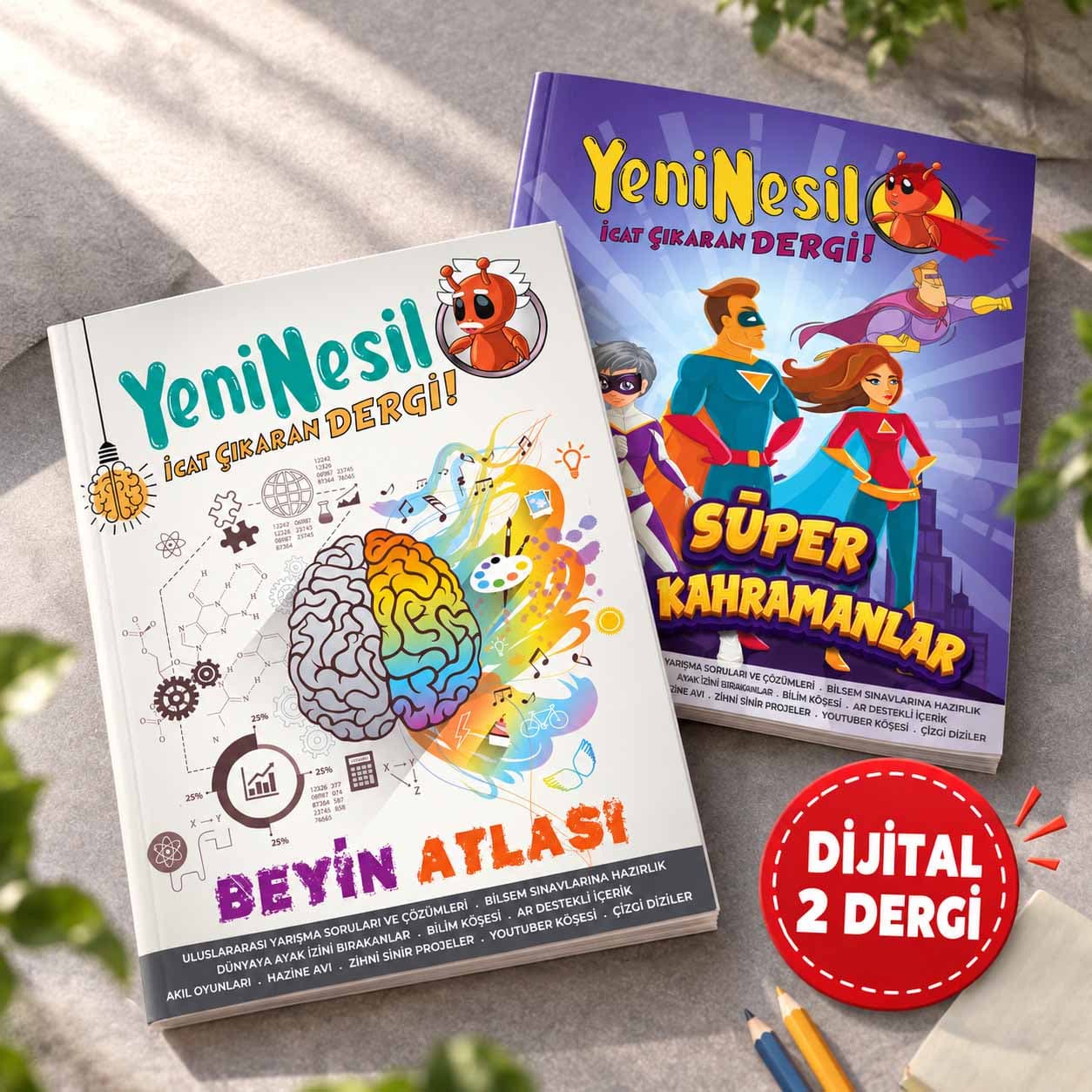 Yeni Nesil Dergi 9 ve 10. Sayı - Beyin Atlası & Süper Kahramanlar (Dijital)
