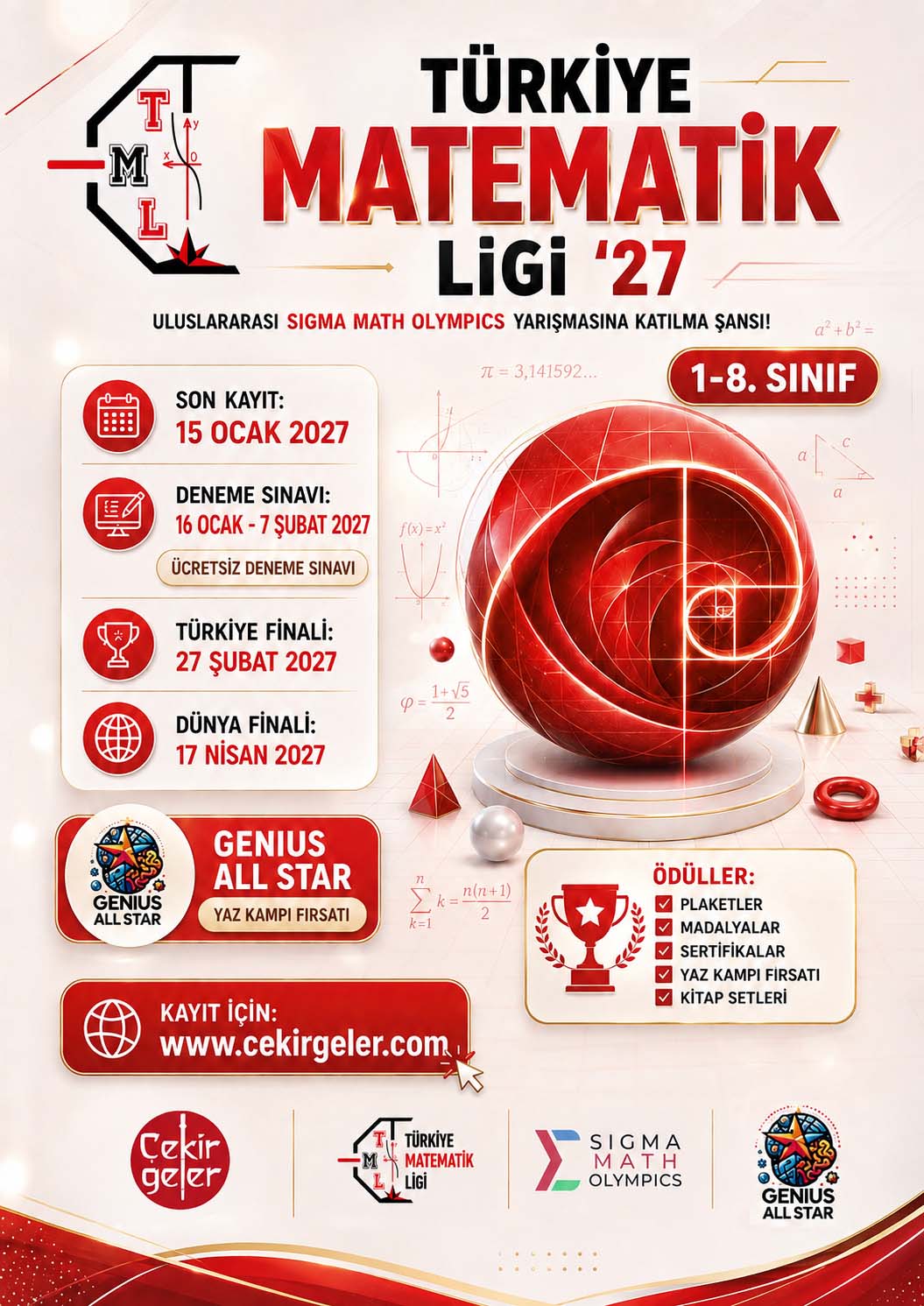 Türkiye Matematik Ligi 2027 posteri